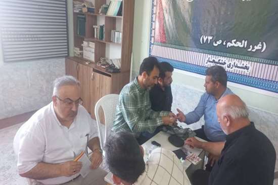  خدمت‌رسانی سلامت در نماز جمعه خشکبیجار 